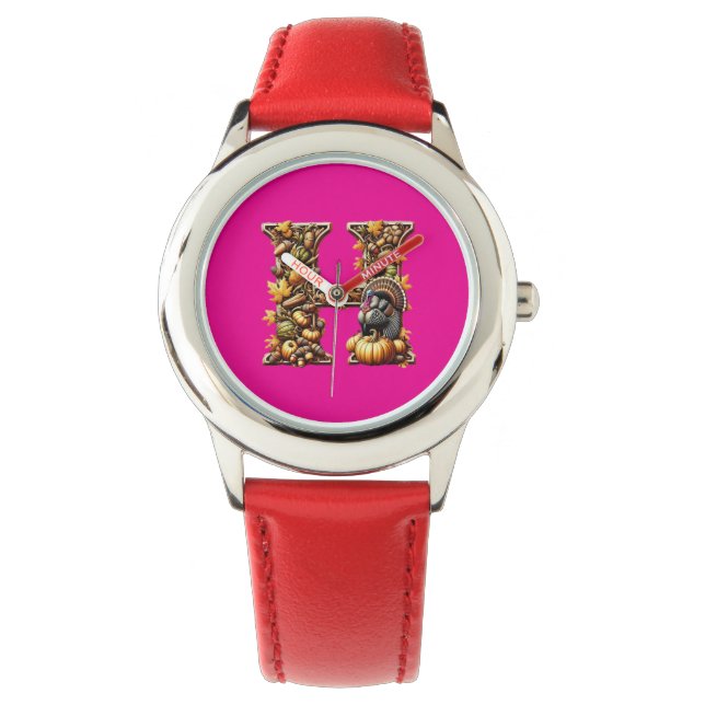 Montre Letter H Thanksgiving gift style  (devant)