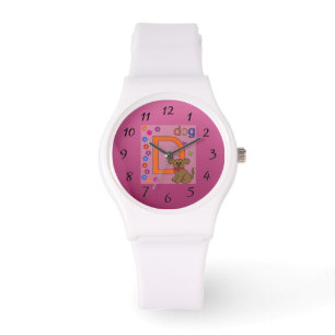 Montre Lettre chien D Watch