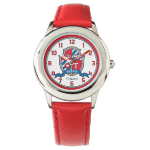 Montre Lettre de Travis Nom T signifiant oiseau rouge cr