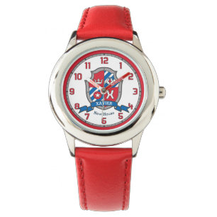 Montre Lettre Xavier Nom X signifiant oiseau rouge crête