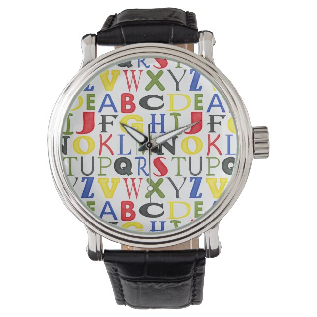 Montre Lettres de couleur vive de Megan Meagher (devant)