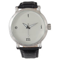Lettres d'horloge ronde