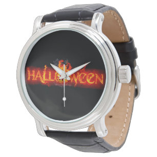 Montre Lettres enflammées massives d'Halloween de Slipper