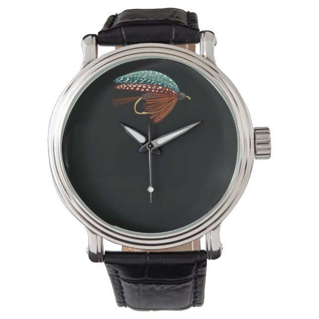 Montre Leurre de pêche à la mouche de style pêcheur class (devant)