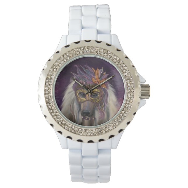 MONTRE LÉVRIER AFGHAN (devant)
