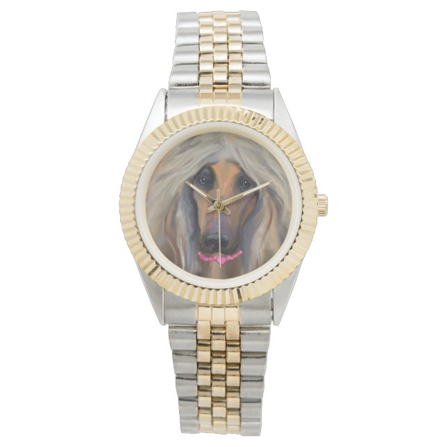 Montre Lévrier Afghan  (devant)