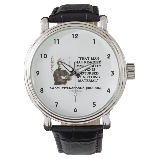 Montre L'Homme Swami Vivekananda a atteint le matériel d' (devant)
