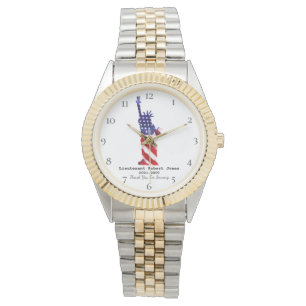 Montre Liberté bleue blanche rouge de vétéran militair