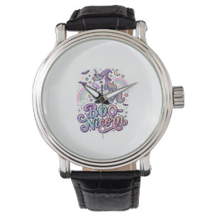 Montre Licorne Boo-licorne Vecteur Premium Vector Design_