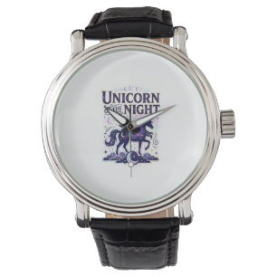 Montre Licorne de la conception graphique de nuit Zazzle