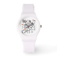 Life is Better With a Cat quote slogan