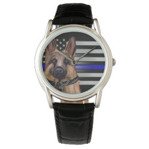 MONTRE LIGNE BLEUE MINCE