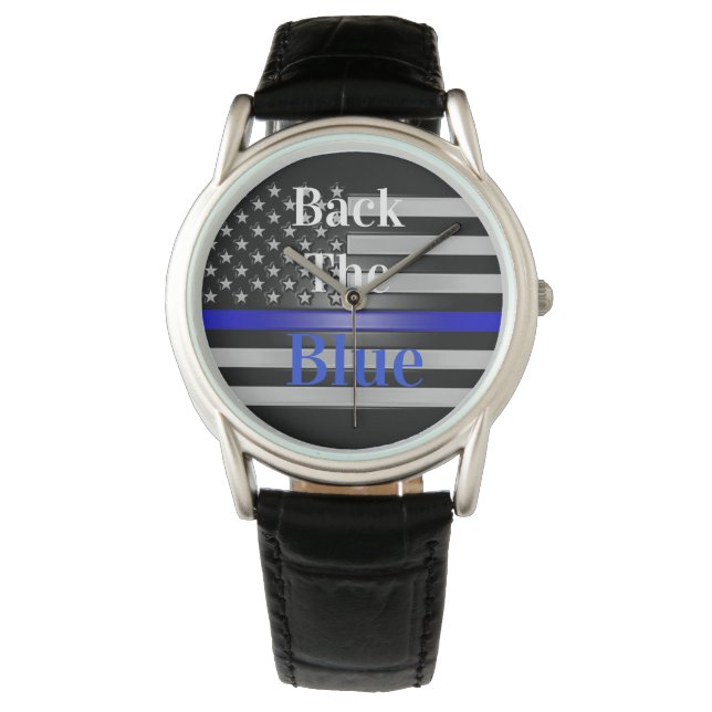 MONTRE LIGNE BLEUE MINCE (devant)