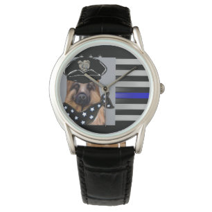 MONTRE LIGNE BLEUE MINCE