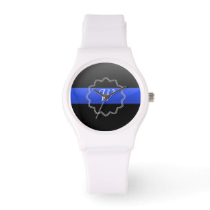 Montre Ligne Bleue Mince - Numéro de monographie ou d'ins