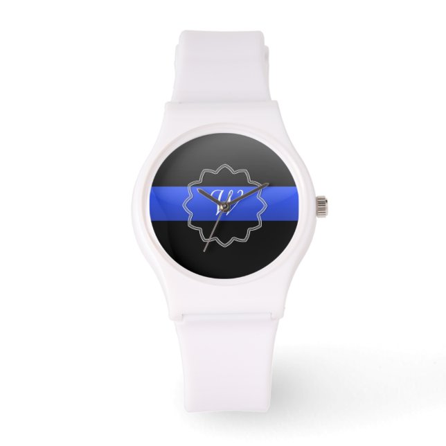 Montre Ligne Bleue Mince - Numéro de monographie ou d'ins (Recto)