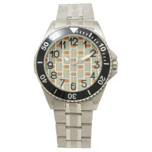 Montre Lignes et boîtes vertes