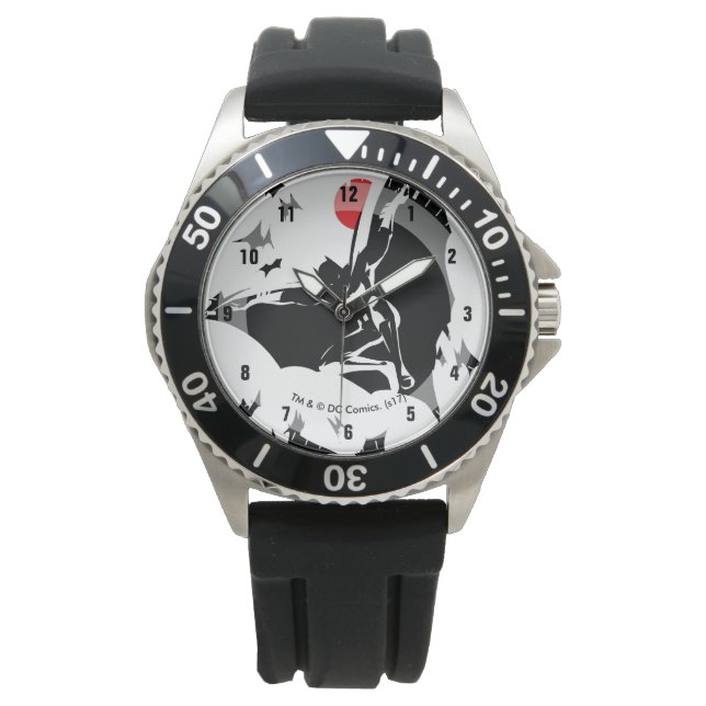 Montre Ligue de Justice | Batman dans le nuage de chauves (devant)