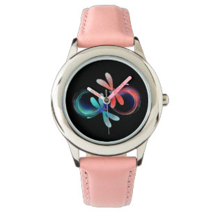 Montre L'infini avec des libellules lumineuses