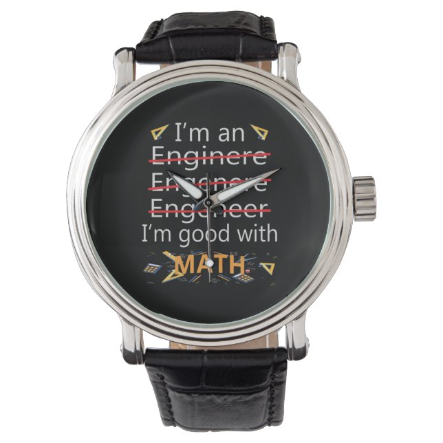 Montre L'ingénieur est bon avec les maths (devant)