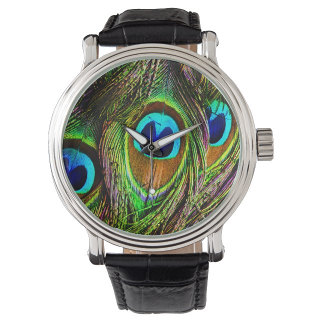Montre L'invasion des plumes de paon (devant)