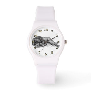 Montre Lion en mode vectoriel