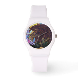 Montre Lion et petits