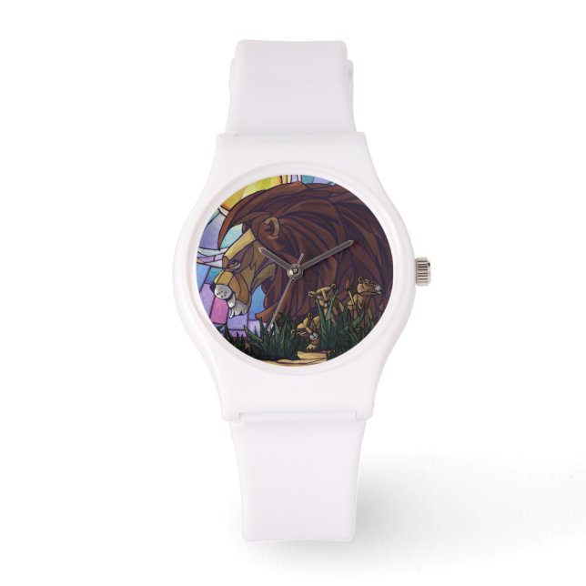 Montre Lion et petits (Recto)