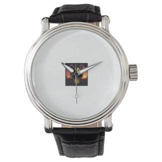 Montre Lion géométrique