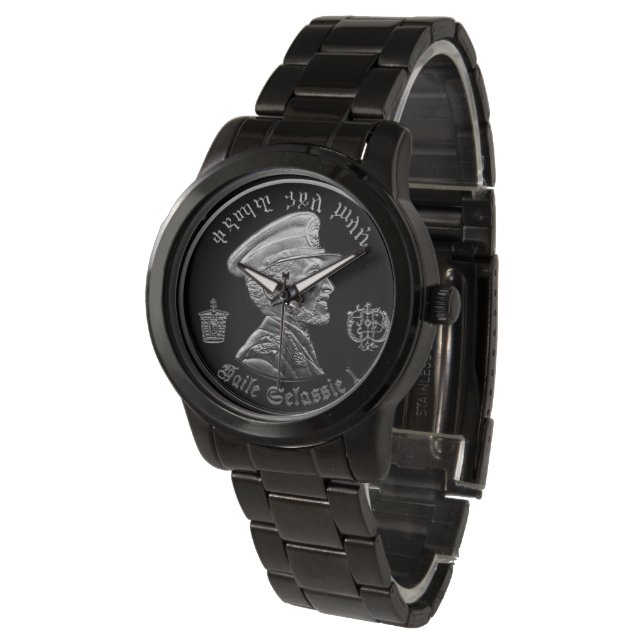 Montre Lion of Judah - Haile Selassie - Rastafari Watch A (Incliné)