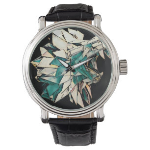Montre Lion Vintage en cuir