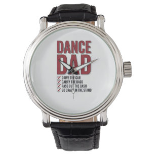 Montre Liste de contrôle Dance Dad Design de gravure vint