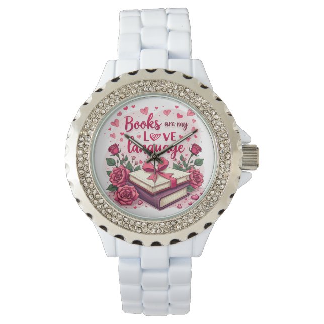Montre Livre Lover Valentine Romantique Lecture esthétiqu (devant)