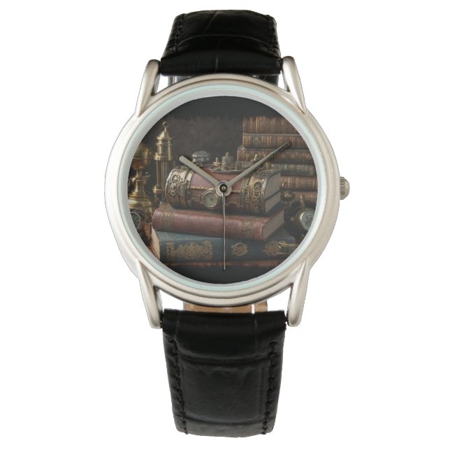 Montre Livres Vintages Steampunk (devant)