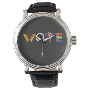 Montre Livres VOTE Uterus soutien LGBT