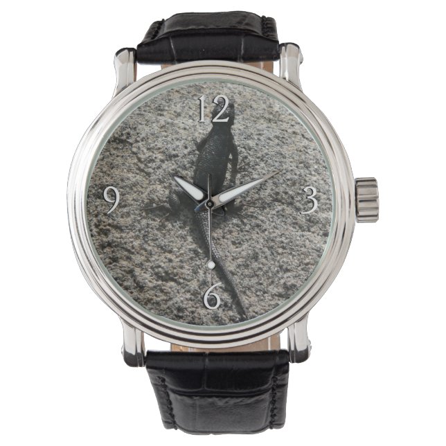 Montre Lizard noir (devant)