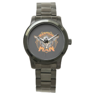 Montre Logo Art Futuriste de l'Homme Martien
