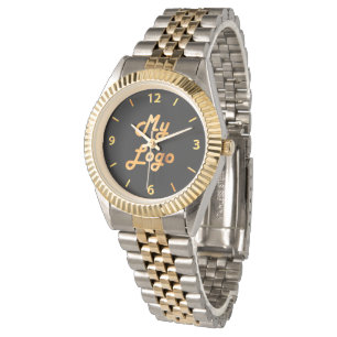 Montre Logo commercial or noir