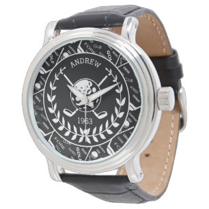 Montre Logo de golf personnalisé stylisé