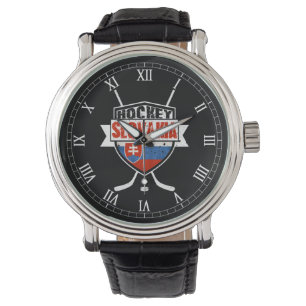 Montre Logo de hockey sur glace Slovaquie Montre-poignet