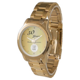 Montre Logo de l'entreprise 50 ans de service