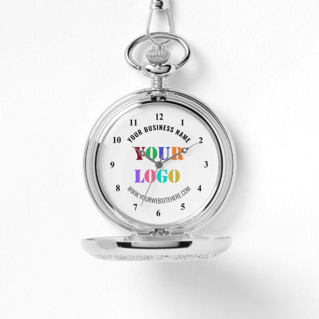 Montre Logo de l'entreprise personnalisée Texte votre ent (Recto)