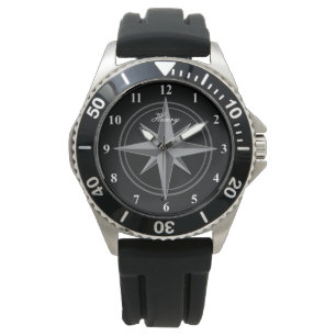 Montre Logo de l'étoile rose éolien coutume hommes