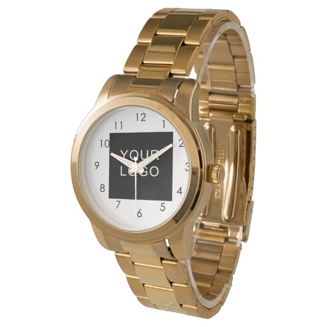 Montre Logo d'entreprise moderne et personnalisable (Incliné)