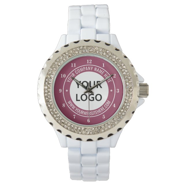 Montre Logo d'entreprise personnalisé et texte de votre e (devant)