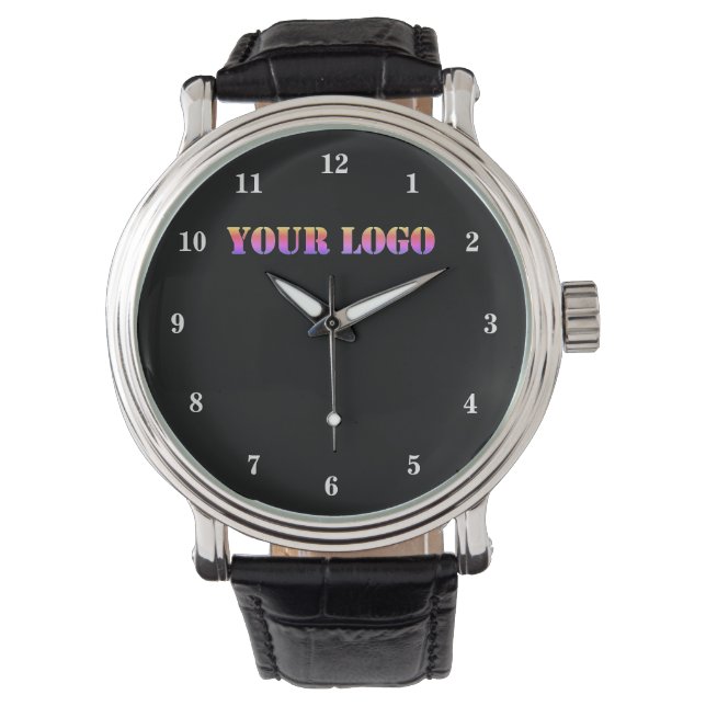 Montre Logo d'entreprise personnalisé Moderne (devant)