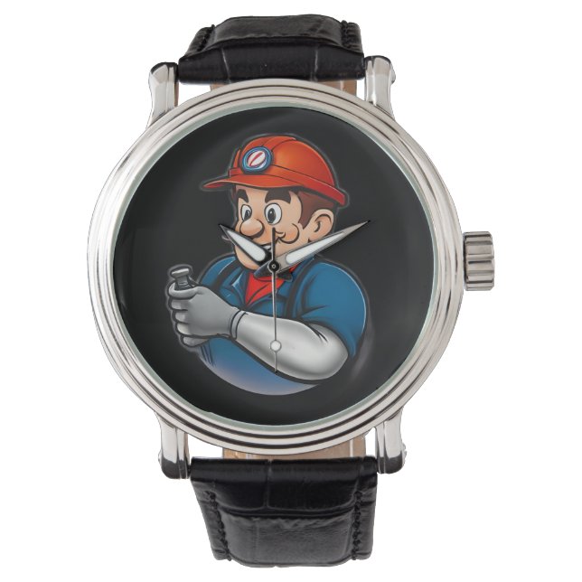 Montre logo des services de plomberie (devant)