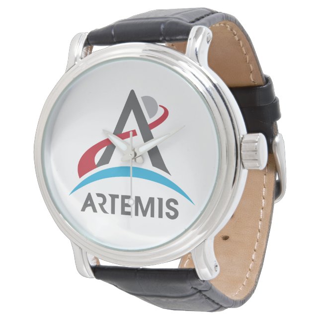 Montre Logo du programme Artémis de la NASA Mars 2024 Ast (Incliné)