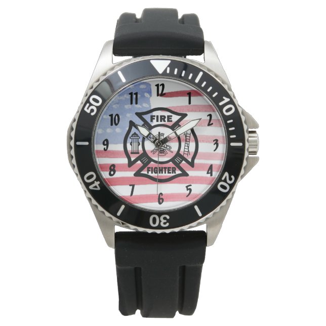 Montre Logo du service d'incendie des pompiers (devant)