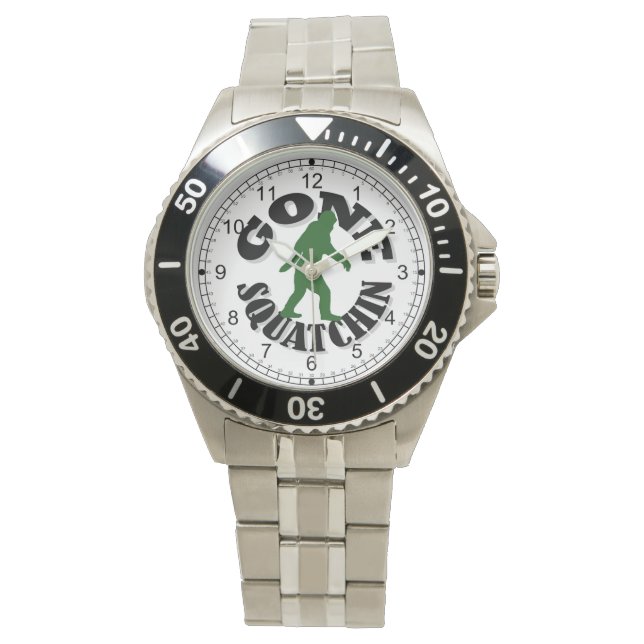 Montre logo Gone Squatchin bigfoot (devant)